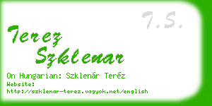 terez szklenar business card