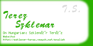 terez szklenar business card